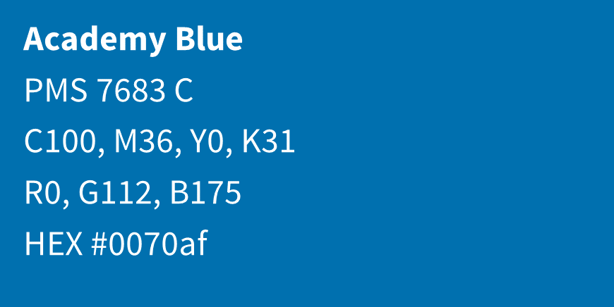 Academy Blue color sample