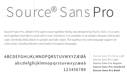 SourceSansProfontsample