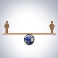 imageofmanandwomanbalancedoverearth