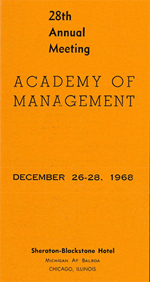 1968 Annual Meeting Program
