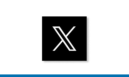 X formerly know as Twitter logo