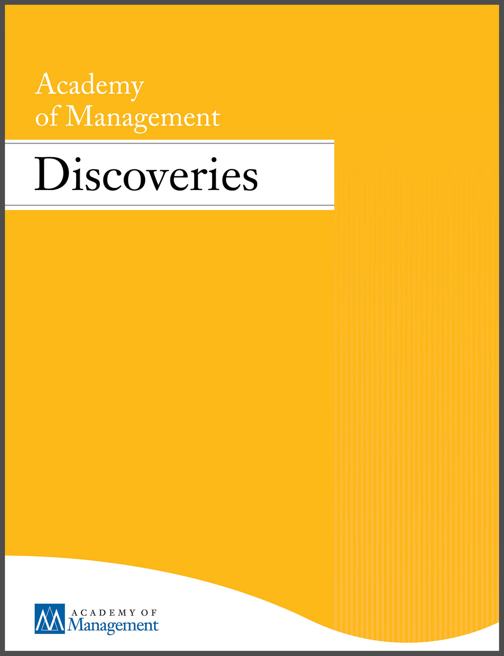 Academy Of Management Discoveries