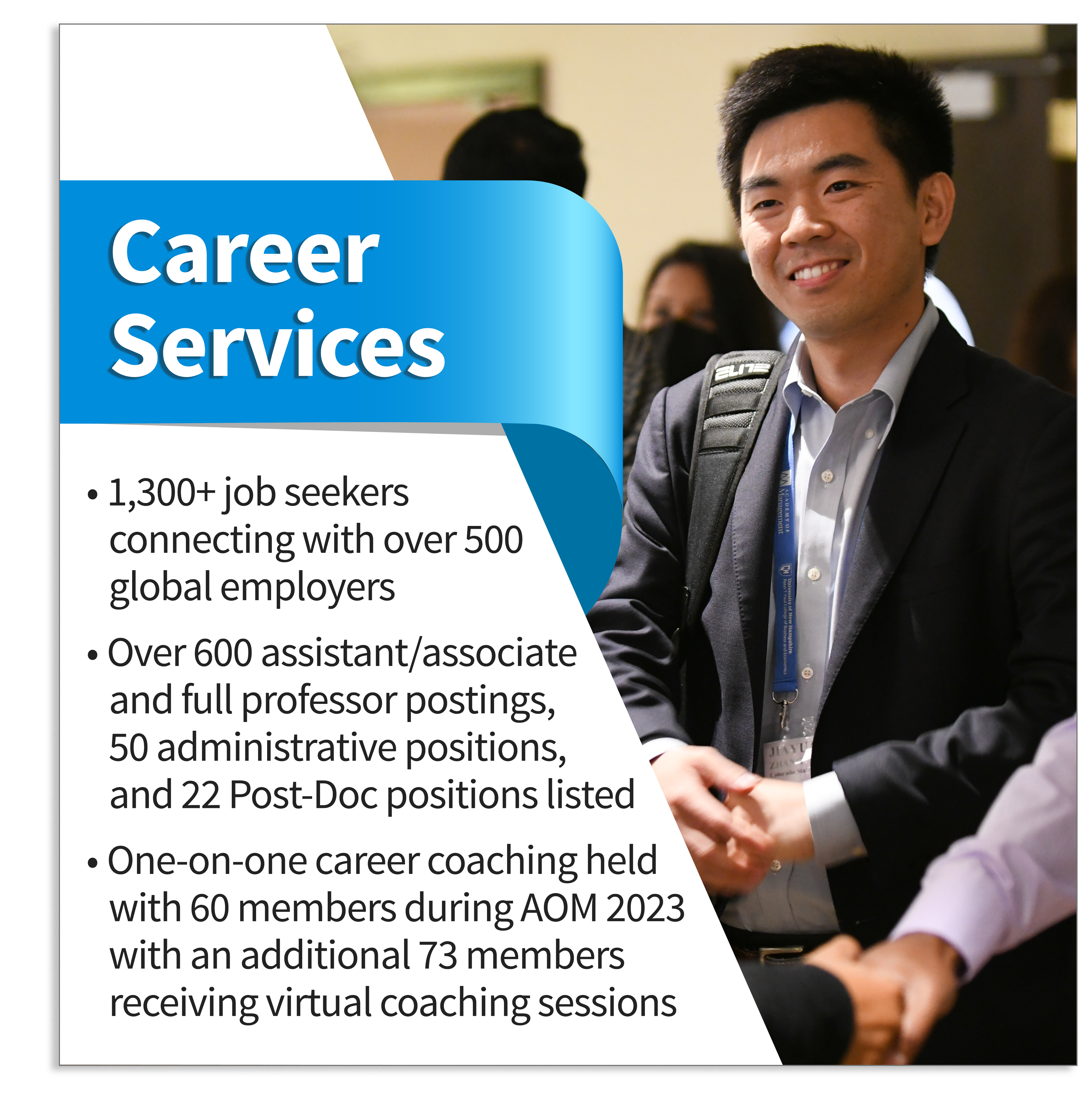 AOM Career Services image with handshake